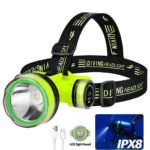 Lampe Frontale de Plongée Étanche et Rechargeable - مصباح غطس