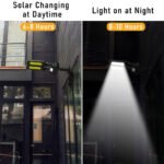 ⁦Lampadaires solaires d'extérieur 200 LED avec télécommande et détecteur de mouvement - مصباح بالطاقة الشمسية⁩ - الصورة ⁦5⁩