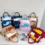 ⁦Ensemble de sacs d’école Kawai pour Enfants 2Pcs Avec Pochette Marron – محفظة 2 قطع كاواي مع محفظة صغيرة بني⁩ - الصورة ⁦2⁩