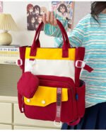 ⁦Ensemble de sacs d’école Kawai pour Enfants 2Pcs Avec Pochette Rouge – محفظة 2 قطع كاواي مع محفظة صغيرة أحمر⁩ - الصورة ⁦2⁩