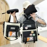 ⁦Ensemble de sacs d’école Kawai pour adolescents 4Pcs HAOLIDA V1 Noir – محفظة 4 قطع كاواي أسود⁩ - الصورة ⁦3⁩