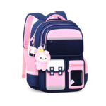 Sac à Dos Enfant pour École primaire de Haute Qualité Bleu et Rose - حقيبة ظهر مدرسية للأطفال أزرق ووردي.