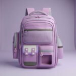 ⁦Sac à Dos Enfant pour École primaire de Haute Qualité Mauve - حقيبة ظهر مدرسية للأطفال بنفسجي⁩ - الصورة ⁦2⁩