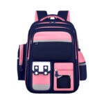 ⁦Sac à Dos Enfant pour École primaire de Haute Qualité Bleu et Rose - حقيبة ظهر مدرسية للأطفال أزرق ووردي.⁩ - الصورة ⁦2⁩