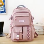 Sacs à dos d'école Style Décontracté XHD Rose - حقيبة ظهر مدرسية وردي