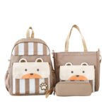⁦Ensemble de sacs d’école Kawai pour adolescents 3Pcs Ours Beige – محفظة 3 قطع كاواي بيج⁩ - الصورة ⁦4⁩