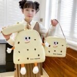 Ensemble de sacs d’école Kawai pour adolescents 3Pcs Language Jaune – محفظة 3 قطع كاواي أصفر