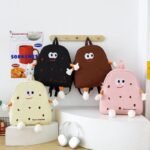 ⁦Ensemble de sacs d’école Kawai pour adolescents 3Pcs Language Marron – محفظة 3 قطع كاواي بني⁩ - الصورة ⁦4⁩