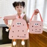 ⁦Ensemble de sacs d’école Kawai pour adolescents 3Pcs Language Rose – محفظة 3 قطع كاواي وردي⁩ - الصورة ⁦3⁩