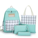 ⁦Ensemble de sacs d’école Kawai pour adolescents 4Pcs CLBD V4 Vert – محفظة 4 قطع كاواي أخضر⁩ - الصورة ⁦3⁩