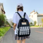 ⁦Ensemble de sacs d’école Kawai pour adolescents 4Pcs CLBD V4 Noir – محفظة 4 قطع كاواي أسود⁩ - الصورة ⁦3⁩