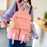 ⁦Ensemble de sacs d’école Kawai pour adolescents 5Pcs CLBD V2 Rose – محفظة 5 قطع كاواي وردي⁩ - الصورة ⁦3⁩
