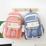 ⁦Ensemble de sacs d’école Kawai pour adolescents 4Pcs GUORANCHAO Rose – محفظة 4 قطع كاواي وردي⁩ - الصورة ⁦5⁩