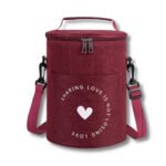 ⁦Sac à déjeuner isotherme portable avec bandoulière - حقيبة حفظ الطعام حافظة للحرارة⁩ - الصورة ⁦3⁩