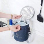 ⁦Sac à déjeuner isotherme portable avec bandoulière - حقيبة حفظ الطعام حافظة للحرارة⁩ - الصورة ⁦5⁩