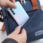 ⁦Sacs à lunch croisés à double couche de grande capacité - حقيبة حفظ الطعام⁩ - الصورة ⁦7⁩