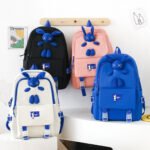 ⁦Ensemble de sacs d'école Kawai pour adolescents 4Pcs Lapin X Noir- محفظة 4 قطع كاواي أسود⁩ - الصورة ⁦3⁩