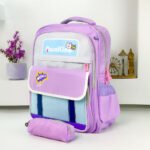⁦Sac à Dos pour Enfants avec Trousse Assortie 2504 Mauve - حقيبة ظهر مدرسية للأطفال مع مقلمة بنفسجي⁩ - الصورة ⁦2⁩