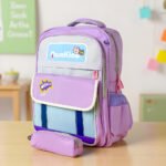 Sac à Dos pour Enfants avec Trousse Assortie 2504 Mauve - حقيبة ظهر مدرسية للأطفال مع مقلمة بنفسجي