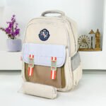 ⁦Sac à Dos pour Enfants avec Trousse Assortie KBAG Beige - حقيبة ظهر مدرسية للأطفال مع مقلمة بيج⁩ - الصورة ⁦2⁩
