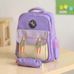 Sac à Dos pour Enfants avec Trousse Assortie KBAG Mauve - حقيبة ظهر مدرسية للأطفال مع مقلمة بنفسجي