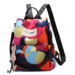 Sac à dos oxford Antivol étanche pour femmes - multicouleur  - حقيبة ظهر أكسفورد مقاومة للماء ومضادة للسرقة للنساء