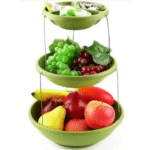 ⁦Bol torsadé pliable à 3 niveaux pour les trempettes et les bonbons⁩ - الصورة ⁦3⁩