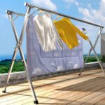 ⁦Séchoir à linge rétractable pour économiser de l'espace en acier inoxydable  - علاقة ملابس الغسيل⁩ - الصورة ⁦2⁩