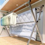 ⁦Séchoir à linge rétractable pour économiser de l'espace en acier inoxydable  - علاقة ملابس الغسيل⁩ - الصورة ⁦3⁩