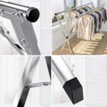 ⁦Séchoir à linge rétractable pour économiser de l'espace en acier inoxydable  - علاقة ملابس الغسيل⁩ - الصورة ⁦4⁩