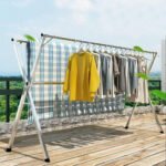 ⁦Séchoir à linge rétractable pour économiser de l'espace en acier inoxydable  - علاقة ملابس الغسيل⁩ - الصورة ⁦7⁩