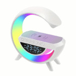 ⁦Réveil et Haut-parleur Bluetooth RGB intelligente type Big G Wireless Charger V3⁩ - الصورة ⁦4⁩