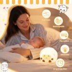 ⁦Veilleuse Mouton pour Enfants Lampe LED souple et rechargeable - مصباح سيليكون لغرف الأطفال⁩ - الصورة ⁦4⁩