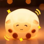 ⁦Veilleuse Mouton pour Enfants Lampe LED souple et rechargeable - مصباح سيليكون لغرف الأطفال⁩ - الصورة ⁦2⁩