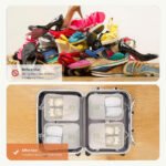 ⁦Organisateur Chaussures Sac de Voyage 3 Compartiment imperméable⁩ - الصورة ⁦2⁩