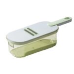 ⁦Mandoline à légumes professionnelle avec 5 lames et récipient - قطاعة خضر في المطبخ⁩ - الصورة ⁦4⁩