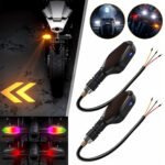 Clignotants LED pour moto avec Projection couleur et 27 modes de Signal - إشارة دراجات نارية ملونة