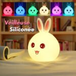 Lampe Tactile en Silicone Rechargeable USB - Veilleuse Enfant Lapin