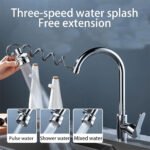 ⁦Pulvérisateur d'évier de cuisine à économie d'eau avec tuyau extensible - مرش مياه قابل للتمدد⁩ - الصورة ⁦6⁩