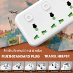 ⁦Multiprise Murale LED avec 2 ports USB-A et 1 port USB-C (charge rapide) - مقبس طاقة مقبس طاقة مع منافذ شحن⁩ - الصورة ⁦2⁩