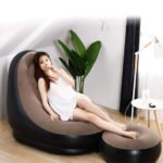 ⁦Chaise Gonflable avec Repose-Pieds Très Confortable - كرسي إسترخاء قابل للنفخ⁩ - الصورة ⁦5⁩