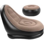 ⁦Chaise Gonflable avec Repose-Pieds Très Confortable - كرسي إسترخاء قابل للنفخ⁩ - الصورة ⁦2⁩