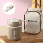⁦Boîte à Déjeuner Portable pour Soupes avec Sac Isotherme - علبة طعام محمولة⁩ - الصورة ⁦2⁩