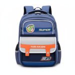 Sac à Dos Enfant Space Design Ludique Multi-Poches Bleu - حقيبة مدرسية للأطفال لون أزرق