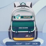 ⁦Sac à Dos Enfant Space Design Ludique Multi-Poches Gris - حقيبة مدرسية للأطفال لون رمادي⁩ - الصورة ⁦3⁩