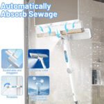 ⁦Raclette de fenêtre avec long manche et un spray de nettoyage 3 en 1 avec lame en caoutchouc - منظف زجاج قابل للتمدد 3في1⁩ - الصورة ⁦7⁩