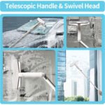 ⁦Raclette de fenêtre avec long manche et un spray de nettoyage 3 en 1 avec lame en caoutchouc - منظف زجاج قابل للتمدد 3في1⁩ - الصورة ⁦5⁩