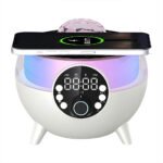⁦Haut-Parleur et Réveil LED d'Ambiance avec Chargeur Sans Fil 15W⁩ - الصورة ⁦5⁩