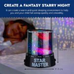 ⁦Star Master Veilleuse Galaxy et Projecteur d'étoiles - جهاز عرض النجوم⁩ - الصورة ⁦6⁩