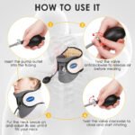 ⁦STARICARE Civière de cou gonflable et rétracteur de traction cervicale avec pompe - أداة تصحيح وضعية العنق⁩ - الصورة ⁦6⁩